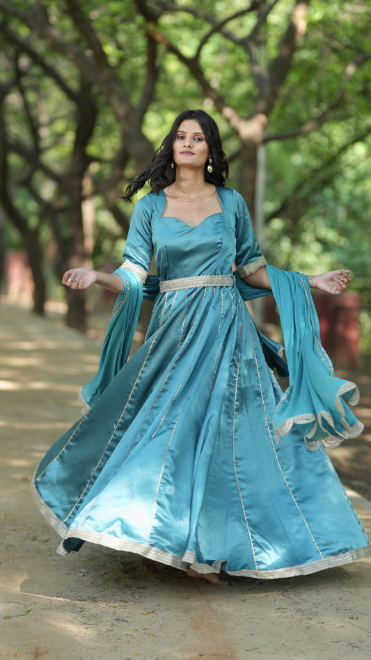 Blue Belle Anarkali